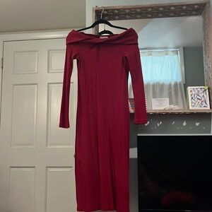 Long sleeve, off the shoulder dress